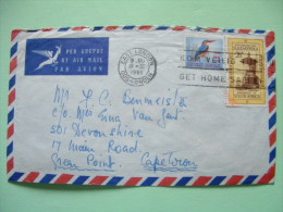 South Africa 1966 Cover To Capetown - Bird Kingfisher - Pulpit Church - Cartas & Documentos