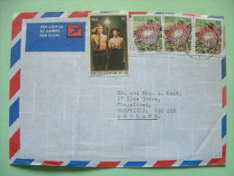 South Africa 1981 Cover To England - Protea Flowers - Scouts Voortrekker Movement - Briefe U. Dokumente