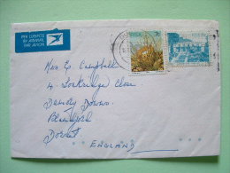 South Africa 1982 Cover To England - Protea Flowers - Leeuwenhof - Air Mail Label - Briefe U. Dokumente