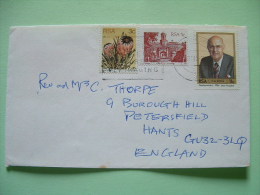 South Africa 1985 Cover To England - President Botha - Protea Flower - Castle - Lettres & Documents