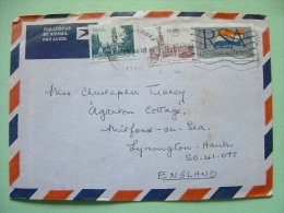 South Africa 1986 Cover To England - Flag - Buildings - Lettres & Documents