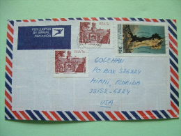 South Africa 1987 Cover To England - Mountain Rock Maltese Cross (Scott 680 = 1.25 $) - Castle - Covers & Documents