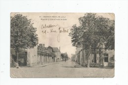 Cp , 49 , NOYANT MEON , Place De La LUNE Et Route Du LUDE , Voyagée 1914 - Other & Unclassified