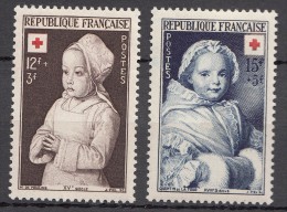 France 1951 Croix Rouge Yvert#914-915 Mint Hinged (avec Charnieres) - Ungebraucht