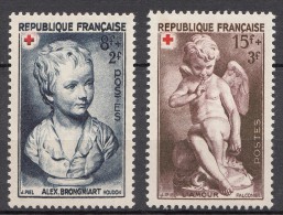 France 1950 Croix Rouge Yvert#876-877 Mint Hinged (avec Charnieres) - Unused Stamps