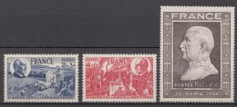 France 1944 Yvert#606-608 Mint Hinged (avec Charnieres) - Unused Stamps