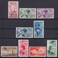 Italy Colonies Aegean Islands Egeo 1934 Calcio Sassone#75-79 + #A34-A37 Mi#137-145 Complete Mint Never Hinged - Egeo