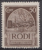 Italy Colonies Aegean Islands Egeo Rhodes (Rodi) 1932 Mi#108 Mint Hinged - Egeo