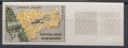 Flowers Gabon 1961, Imperforated Mint Never Hinged - Gabun (1960-...)