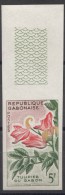 Flowers Gabon 1961, Imperforated Mint Never Hinged - Gabun (1960-...)