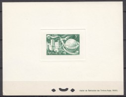 Monaco 1949/1950 UPU Block Proof, MNG As Issued - Unused Stamps