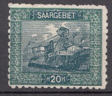 Saar 1921 Mi#55 B Mint Hinged - Ungebraucht