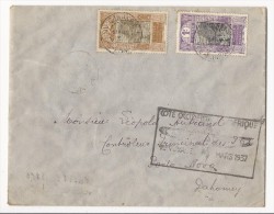 Lettre De Guinée Vers Le Dahomey - 1937 - Briefe U. Dokumente