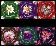 Romania - 2009 - Flowers From Mount Rodna Protected Area - Mint Stamp Set - Unused Stamps