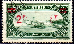 SYRIA 1926 Views  - Latakia Surcharged  - 2p. On 1p.25  - Green  FU - Gebruikt