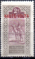 UPPER VOLTA 1920 Camel Overprinted - 2c - Purple And Grey  MH - Nuevos