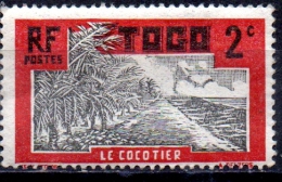 TOGO 1924 Coconut Palms -  2c - Black And Red    MH - Nuovi