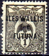 WALLIS & FUTUNA ISLANDS 1920 Bird -  1c  - Black On Green  MH - Unused Stamps