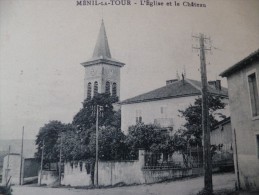 CPA Ménil La Tour L'église Et Le Château - Autres & Non Classés