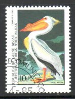 GUINEE BISSAU. PA 85 Oblitéré De 1985. Pélican/Audubon. - Pelícanos