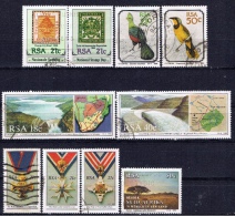 RSA+ Südafrika 1990 Mi 789 791 798-99 800 803 804 808-09 811 Kooperation, Marken, Vögel, Tourismus - Used Stamps