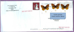 Enveloppe USA Avec Timbre Poste: Silver Coffeepot / Butterfly / Cafetière En Argent Et Papillons - Cartas & Documentos