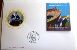 VATICANO 2014 -   VIAGGI DEL PAPA NEL 2013,  LAMPEDUSA -  FDC BOOKLET, LIBRETTO - Unused Stamps