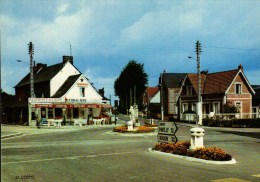 CPSM  (76)     YERVILLE   -    Croisement, Etoile-Bar - Yerville