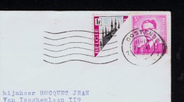 Belgique Belgie Bisected Bissectée Curiosité Errors Stamp Monuments Architecture Eglises Churches Cover 1969 Gc2425 - Sin Clasificación