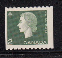 Canada MH Scott #406 2c Elizabeth II Cameo Issue Coil Single - Unused Stamps