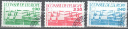 France 1986 Council Of Europe Service Michel 40-42  - Used - Gebraucht