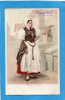 SUPERBE-femme Du Canton "SOLEURE "-en Costume Traditionnel-années 1900-édition Burgy - Soleure