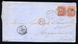 Lettre De Swansea Pour Angoulême 1861 - Covers & Documents