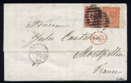 Lettre De Londres Pour Montpellier 1863 - Briefe U. Dokumente