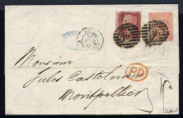 Lettre De Londres Pour Montpellier 1867 - Cartas & Documentos