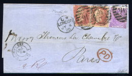 Lettre De Londres Pour Paris 1870 - Lettres & Documents