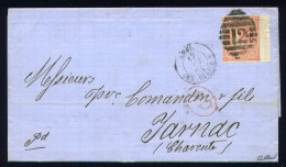 Lettre De Londres Pour Jarnac 1863 - Covers & Documents