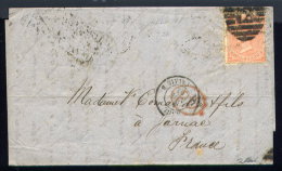 Lettre De Londres Pour Jarnac 1863 - Covers & Documents