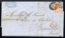 Lettre De Londres Pour Bordeaux 1866 - Lettres & Documents