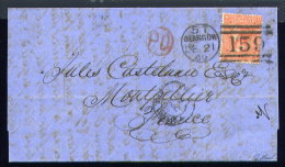 Lettre De Glasgow Pour Montpellier 1869 - Cartas & Documentos