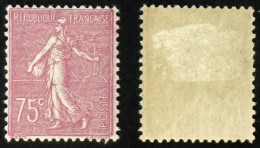 N° 202 75c Lilas-rose Semeuse Lignée TB Neuf N* Cote 6€ - 1903-60 Säerin, Untergrund Schraffiert