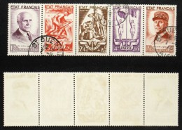 N° 580A  BANDE SECOURS NATIONAL TB Oblit Cote 140€ - Used Stamps