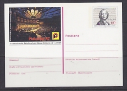 Germany 1987 Philatelia ´87 Essen Postal Stationery Unused (23308B) - Cartoline Illustrate - Nuovi