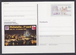 Germany 1993 Philatelia Köln  Postal Stationery Unused (23309A) - Illustrated Postcards - Mint