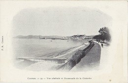 CANNES (06) – Vue Générale Et Promenade De La Croisette.  Pub Huile D´olive Giraud-Michel. Précurseur. Editeur F.R. 59. - Cannes