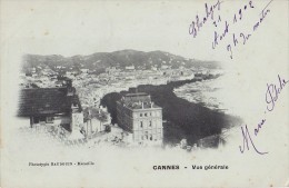 CANNES (06) – Vue Générale. Précurseur. Editeur Baudouin, Marseille. - Cannes