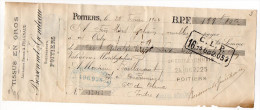 Lettre De Change-Vienne--POITIERS--1904--Tissus En Gros Bessonnet & Geniteau-C.Lyonnais--Buffeteau-Duchêne--LE BLANC--36 - Wissels