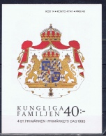 S+ Schweden 1993 Mi 1793-96 Mnh MH 186 Carl XVI. Gustav - Nuevos