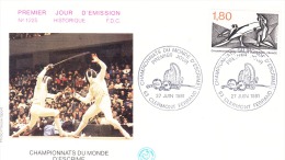 Delcampe - FDC-clermont Ferrand-27/06/1981-championnat Du Monde D'escrime - Fechten