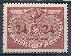 150021106  POLONIA    YVERT  SERVICE  Nº  15 - Generalregierung